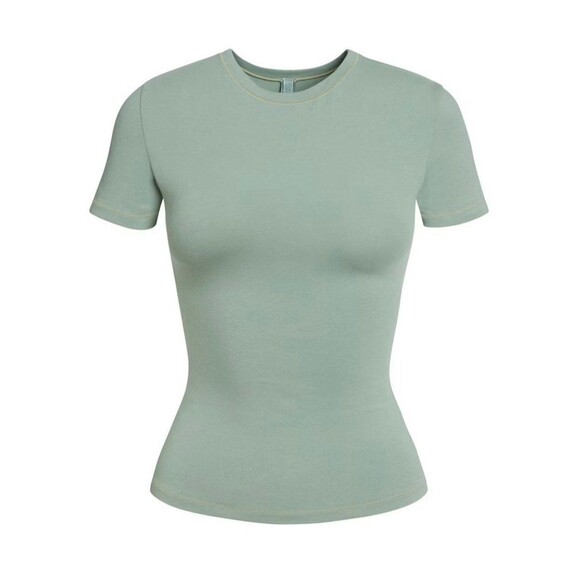 Skims Cotton Jersey T-Shirt Mineral Size XSmall - Picture 1 of 6